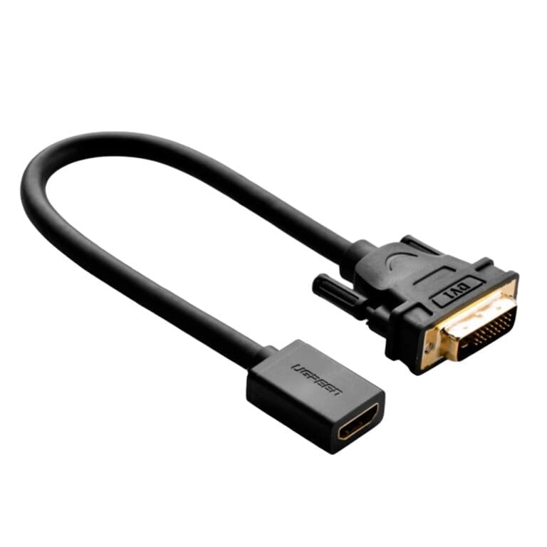 UGREEN DVI to HDMI Cable Adapter 15cm Male to Female 1080p