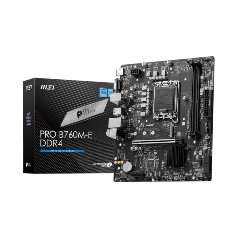 MSI PRO B760M-E DDR4 LGA1700 mATX Motherboard