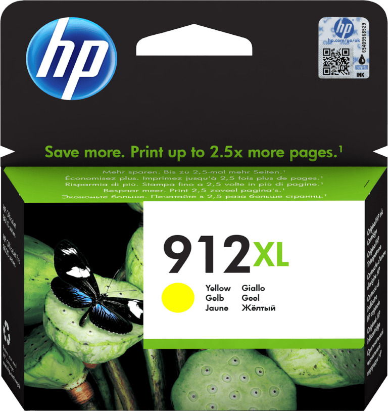 HP 912XL High Yield Yellow Original Ink Cartridge