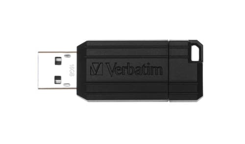 Verbatim 16GB Pinstripe USB Flash Drive - Black