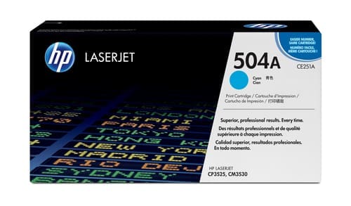 HP 504A Cyan Toner Cartridge CE251A