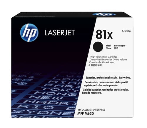 HP 81X Black Toner Cartridge CF281X