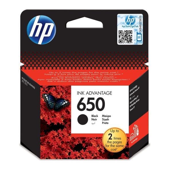 HP 650 Black Original Ink Cartridge (CZ101AK)