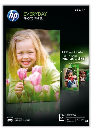 HP Everyday Photo Paper A4 Gloss 100 Sheets