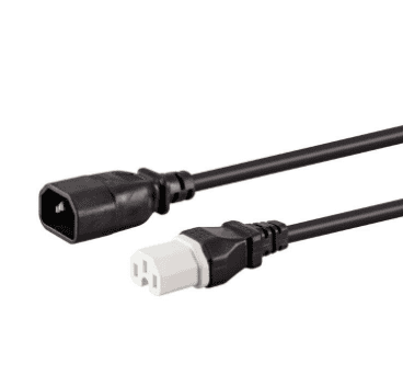 3m Kettle Male to Female Power Cable