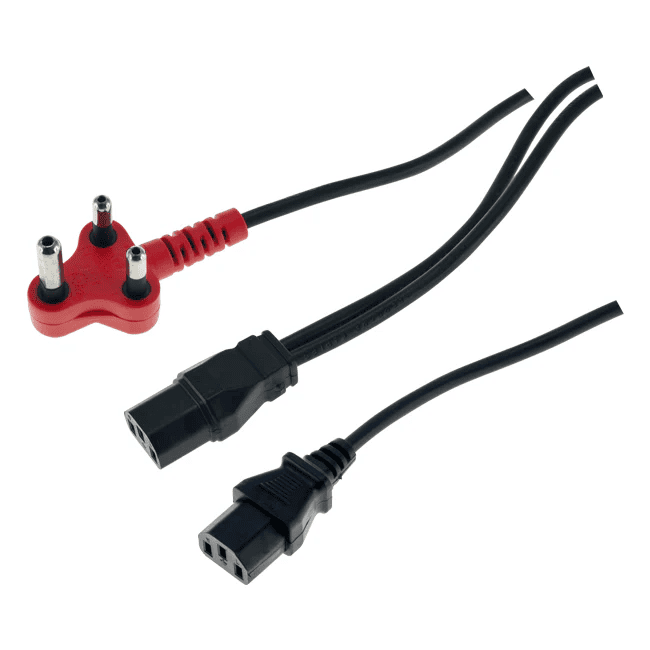 2 Power Cable Kettle to Red Plug (Shaved)