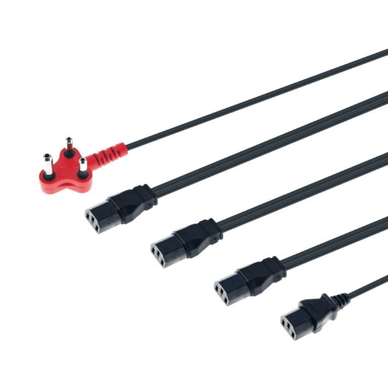 4 Power Cable Kettle to Red Plug (Shaved)