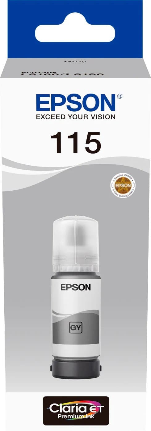 Epson 115 Grey Ink Bottle 70ml for EcoTank L8160