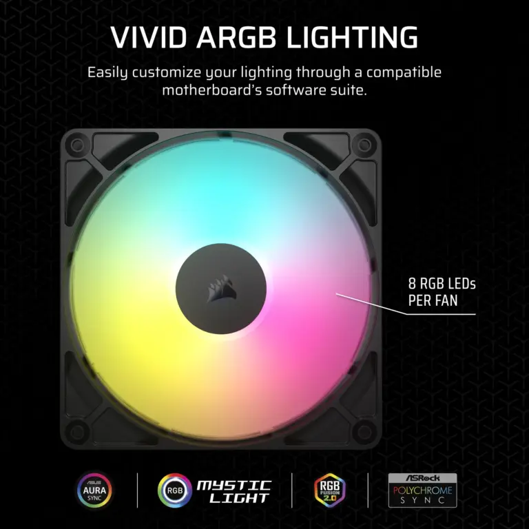 Corsair RS140 ARGB 140mm PWM 1700RPM Fan