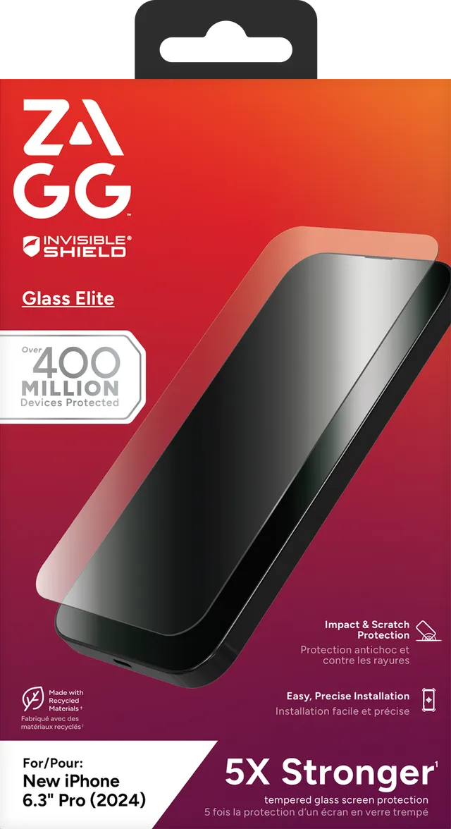 ZAGG InvisibleShield Glass Elite for iPhone 16 Pro