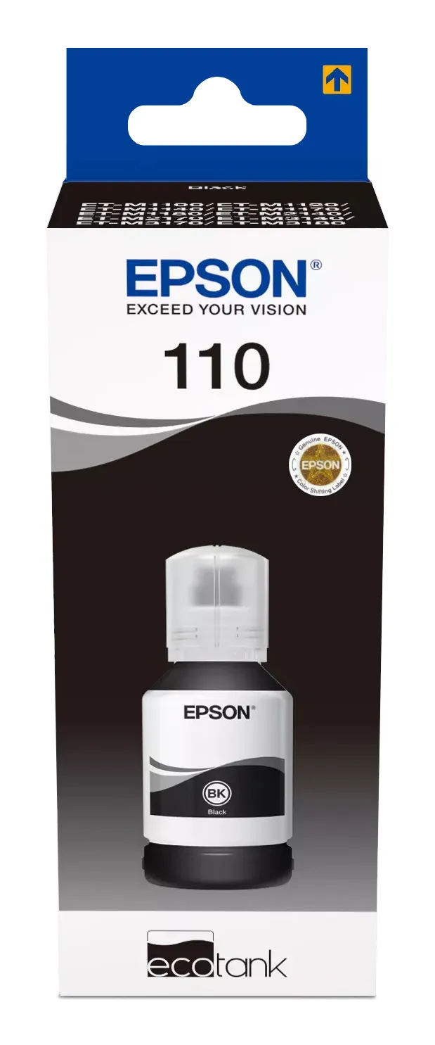 Epson 110 EcoTank Pigment Black Ink Bottle 120ml