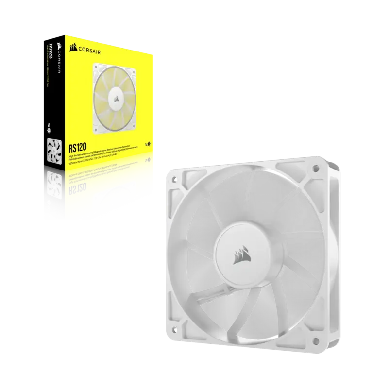Corsair RS120 120mm PWM Case Fan White