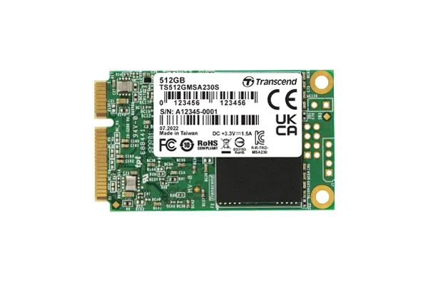 Transcend 230S 512GB mSATA SATA III SSD