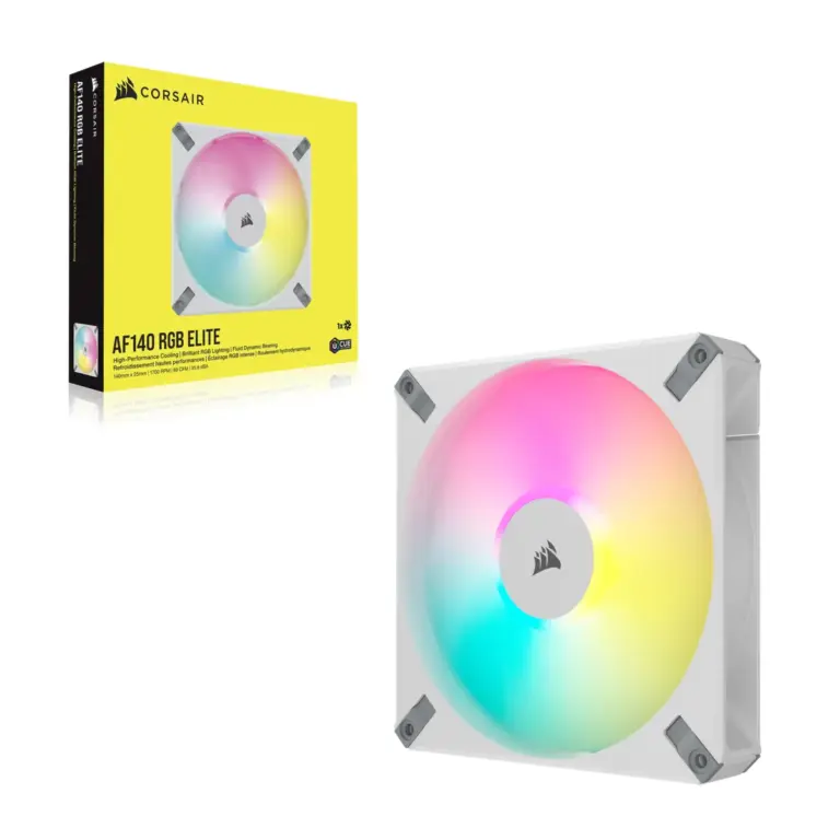 Corsair iCUE AF140 RGB ELITE White 140mm PWM Fan