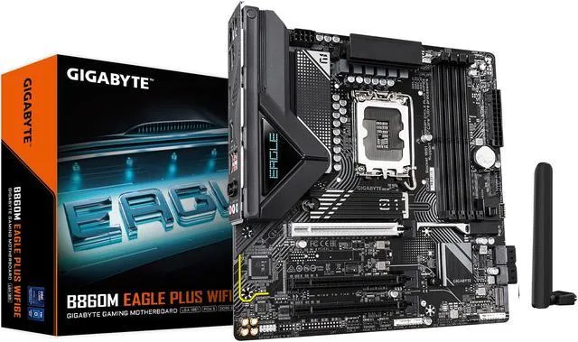Gigabyte B860M EAGLE PLUS WIFI6E Micro-ATX Motherboard