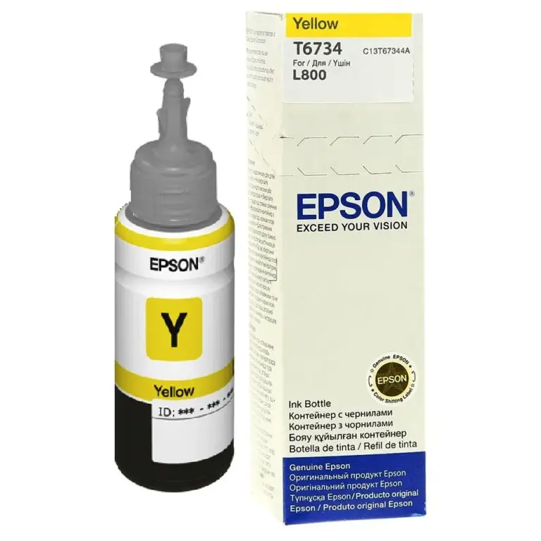 Epson T6734 Yellow EcoTank Ink Bottle 70ml