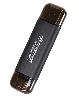 Transcend ESD310C 512GB USB Type-A & Type-C Portable SSD