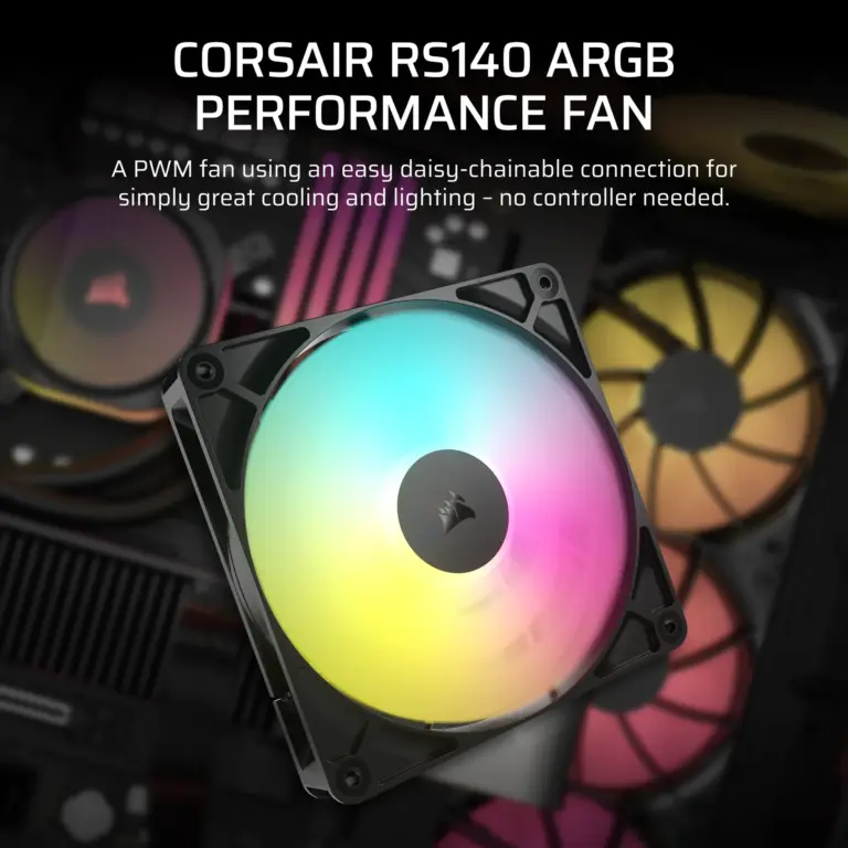 Corsair RS140 ARGB 140mm PWM Fan Dual Pack