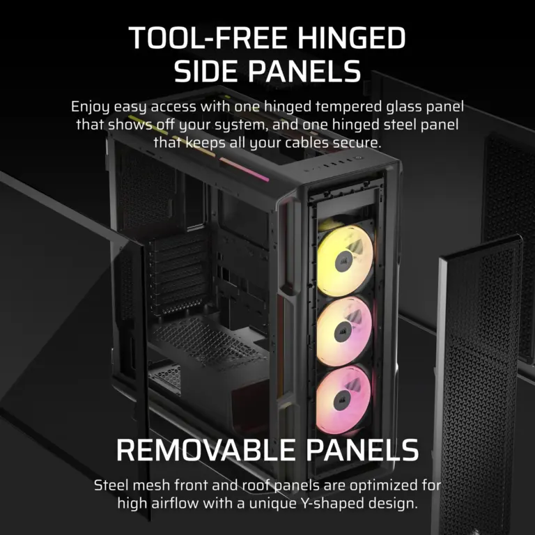 Corsair iCUE LINK 5000T LX RGB Black Mid-Tower Case