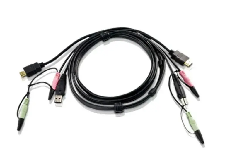 ATEN 2L-7D02DH 1.8m USB HDMI to DVI-D KVM Cable