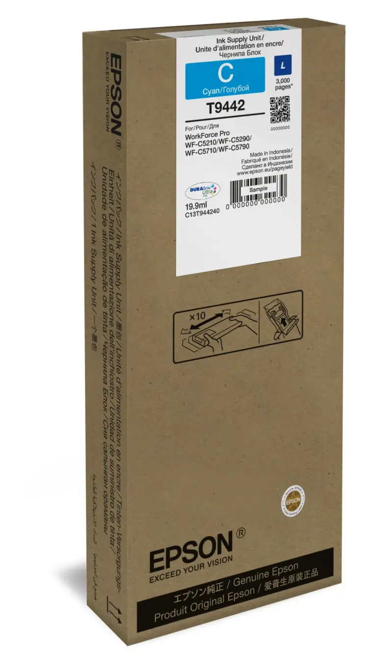 Epson T9442 L Cyan Ink Cartridge 3,000 Pages