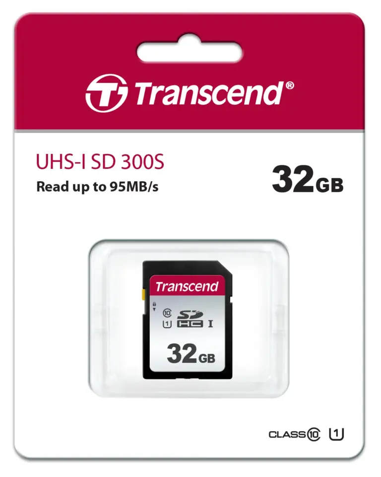 Transcend 300S 32GB SDHC UHS-I U1 Memory Card