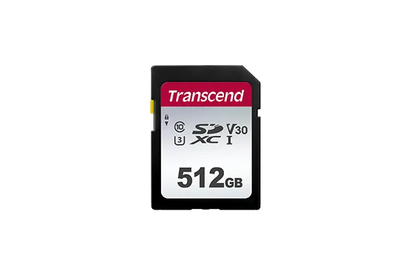 Transcend 300S 512GB SDXC UHS-I U3 V30 Memory Card