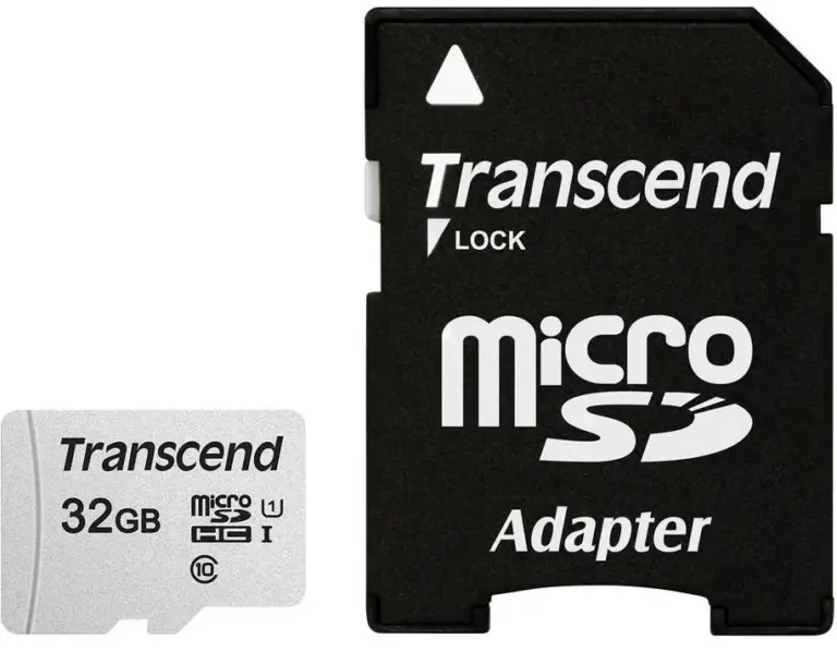 Transcend 300S 32GB microSDHC UHS-I U1 Card with Adapter
