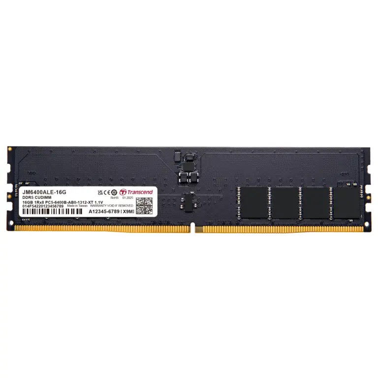 Transcend JetRam 16GB DDR5-6400 CUDIMM Desktop RAM