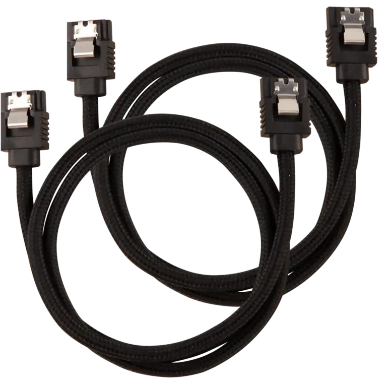 Corsair Premium Sleeved SATA 6Gbps Cable Set 60cm Black