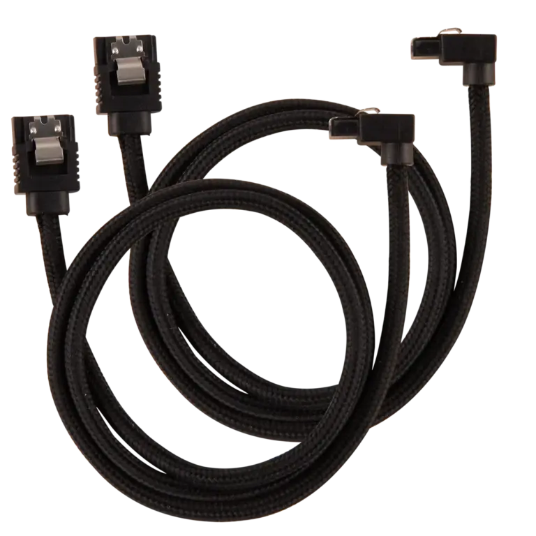 Corsair Premium Sleeved SATA Data Cable Set 60cm Black - CC-8900282