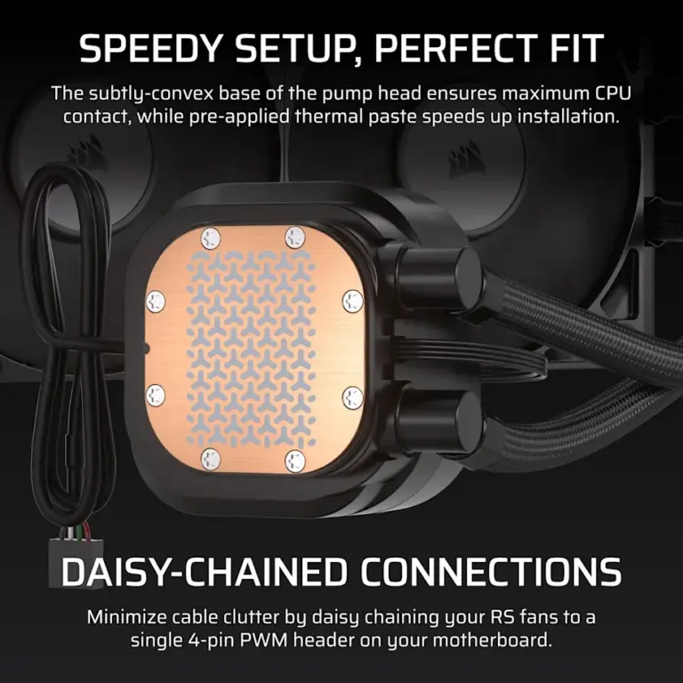 Corsair NAUTILUS 360 RS LCD 360mm Liquid CPU Cooler