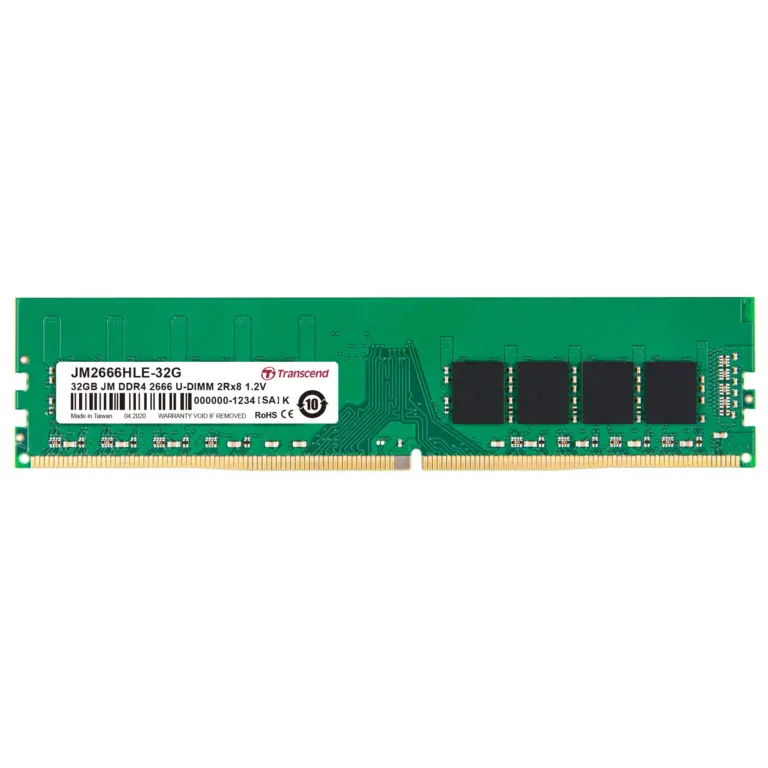 Transcend JetRam 32GB DDR4-2666 Desktop U-DIMM RAM