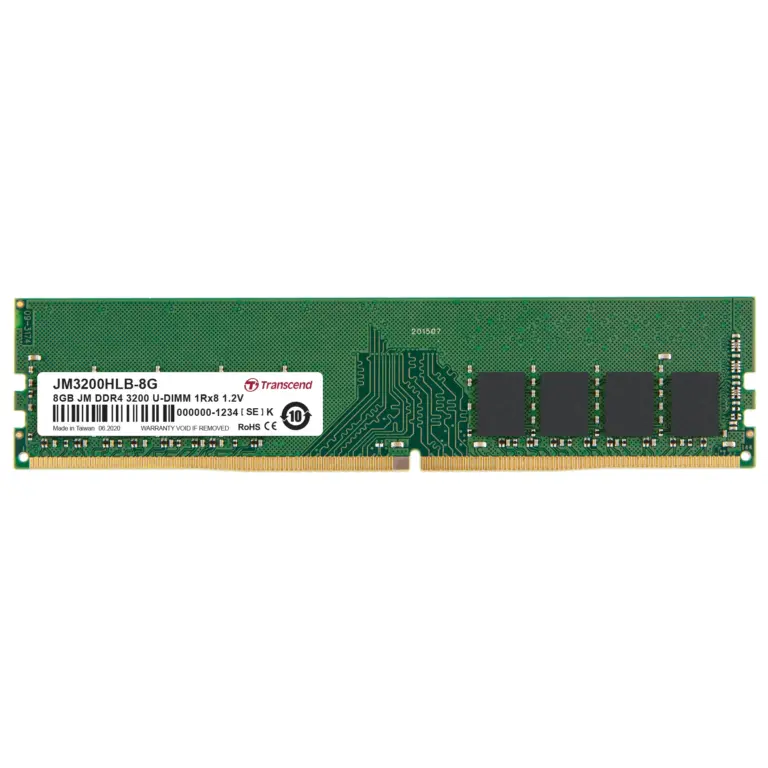 Transcend JetRam 8GB DDR4-3200 Desktop U-DIMM RAM