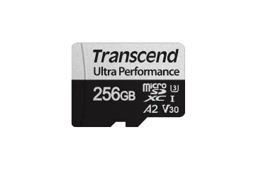 Transcend 340S 256GB microSDXC UHS-I U3 V30 A2 Card with SD Adapter