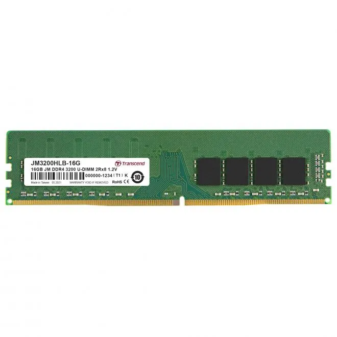 Transcend JetRam 16GB DDR4-3200 CL22 U-DIMM RAM