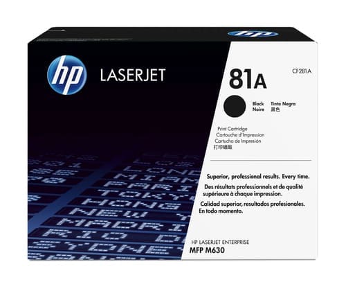HP 81A Black Toner Cartridge CF281A