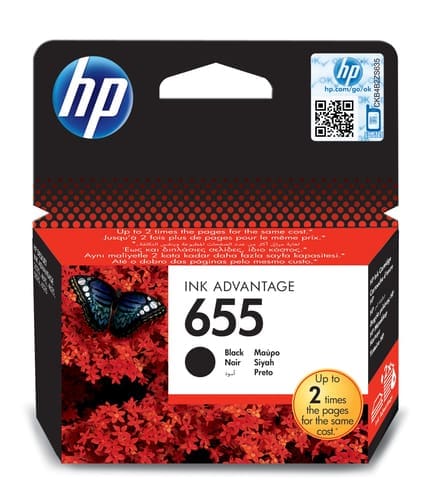 HP 655 Black Original Ink Cartridge CZ109AE