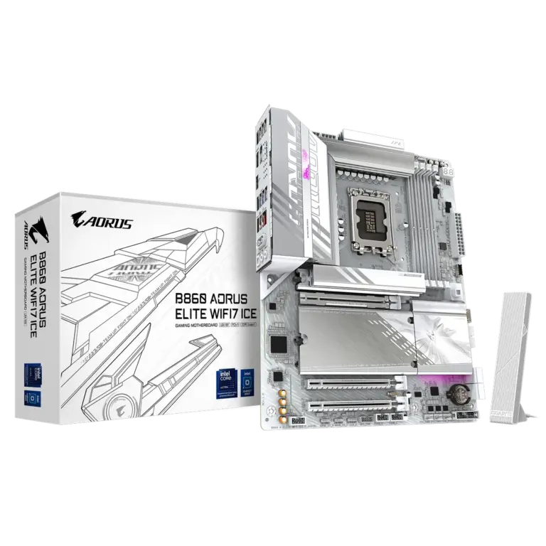 Gigabyte B860 AORUS ELITE WIFI7 ICE ATX Motherboard