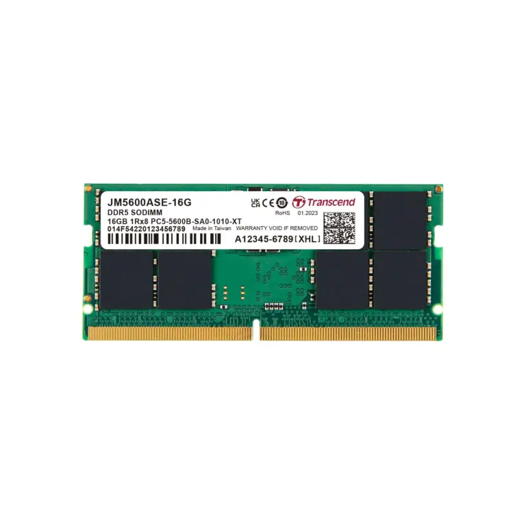 Transcend JetRam 16GB DDR5-5600 SO-DIMM Memory