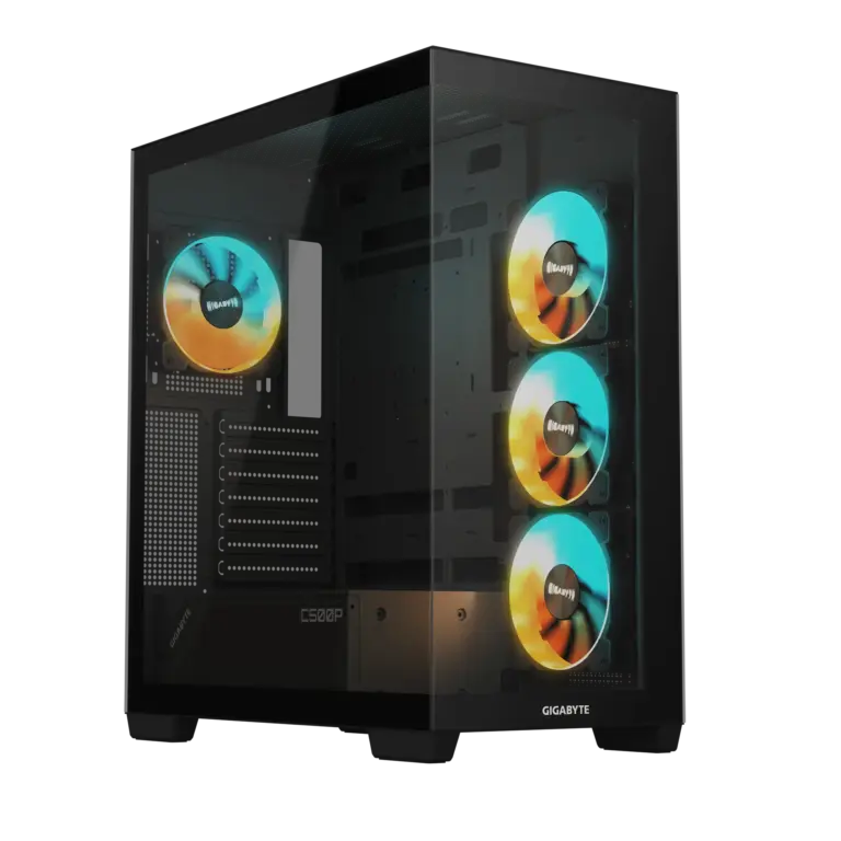 Gigabyte C500 Panoramic Stealth ATX Chassis with 4 ARGB Fans