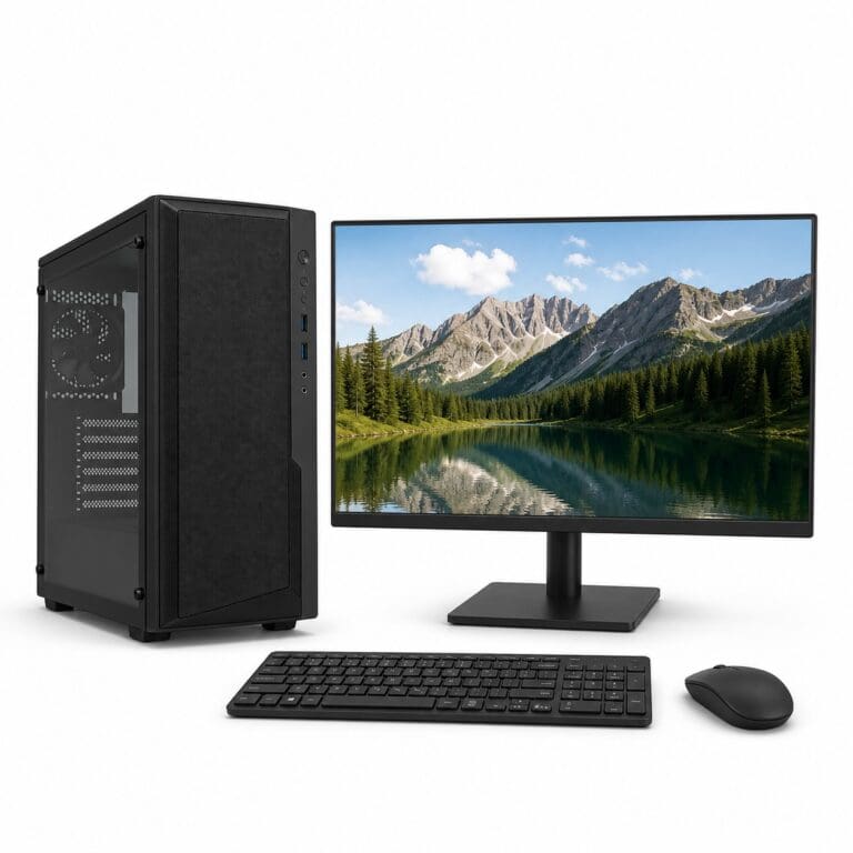 MCT AMD Ryzen 5 5600G | 8GB RAM | 240GB SSD | 19.5″ FHD Monitor | Wireless KB & Mouse