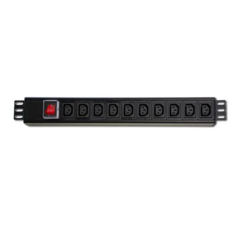 RCT P010-Z 10-Way 16A Rack Mount Power Rail