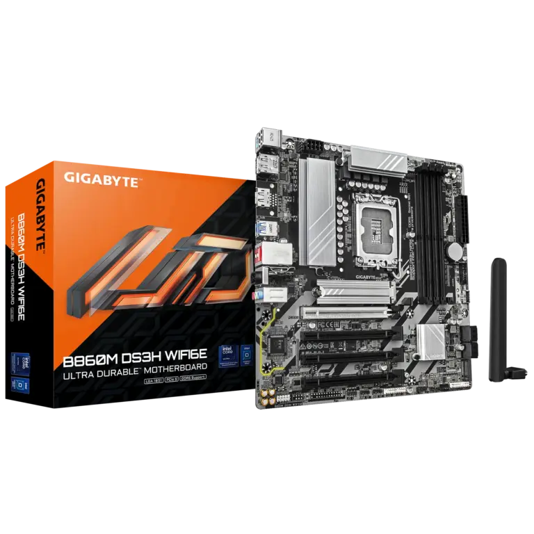 Gigabyte B860M DS3H WIFI6E DDR5 Wi-Fi 6E Motherboard