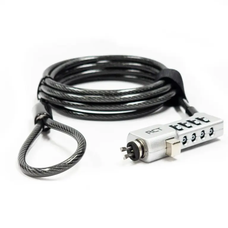 RCT NL-N302 3-in-1 4-Digit Notebook Security Lock 1.8m
