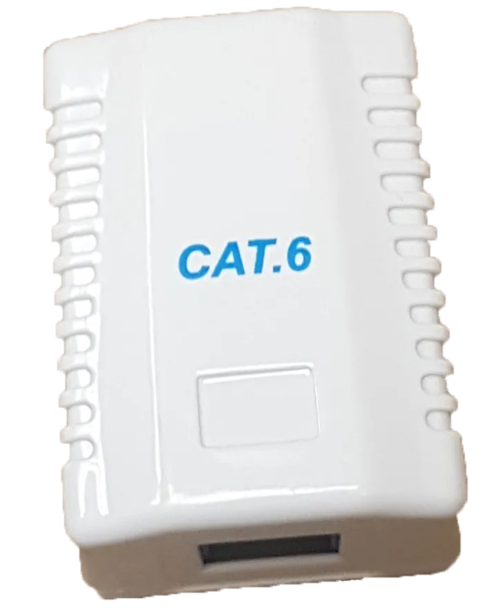 RCT CAT6 Single-Port RJ45 Wall Box