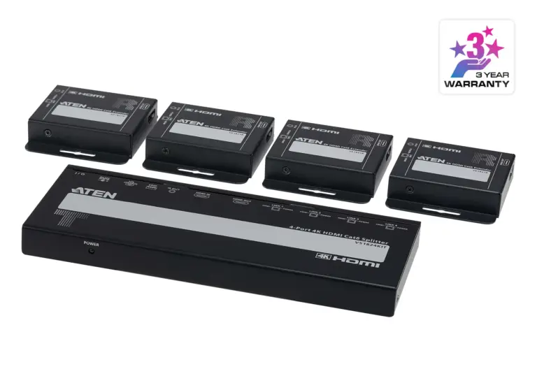 ATEN VS1824KIT 4-Port 4K HDMI Cat 6 Splitter Kit